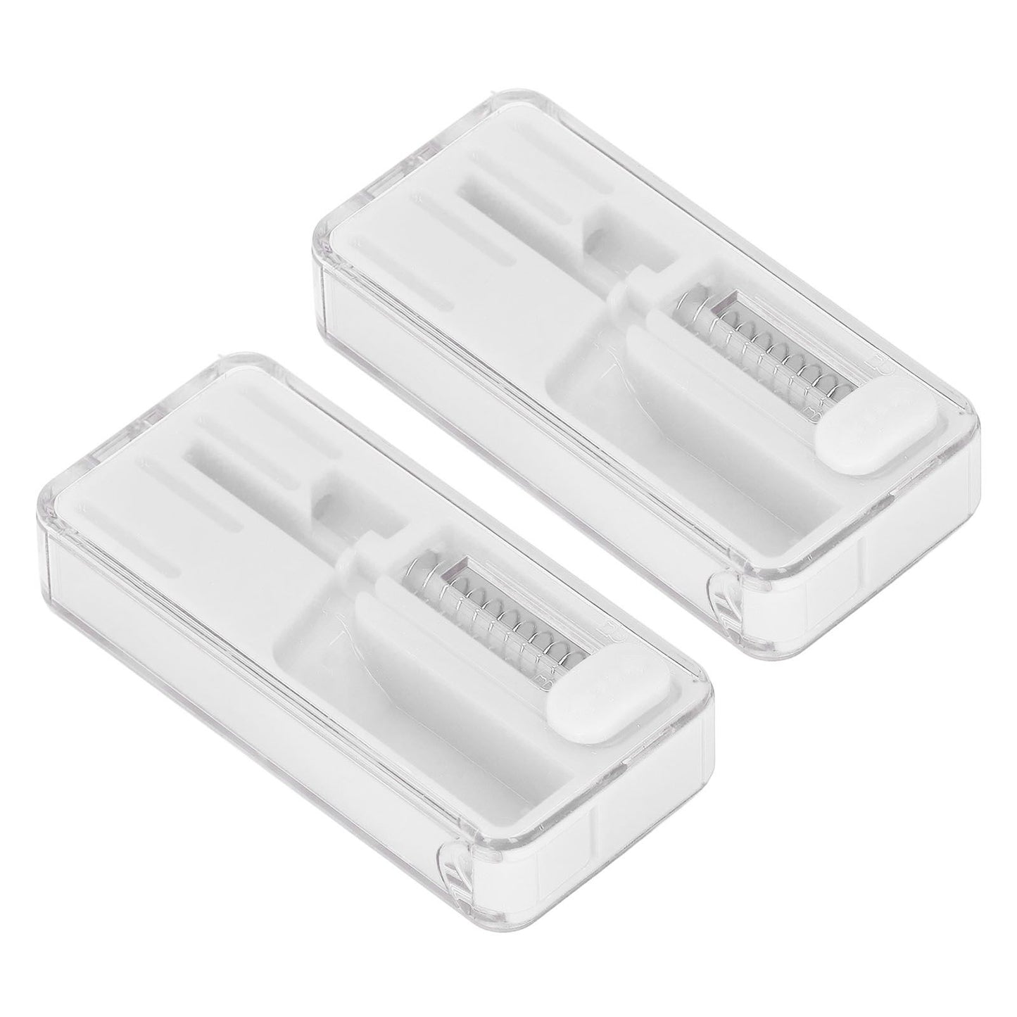2PCS Cigarette Explosion Beads Pushers Peppermint Cigarette Bursting Beads Pusher Box DIY Smoking Tools White