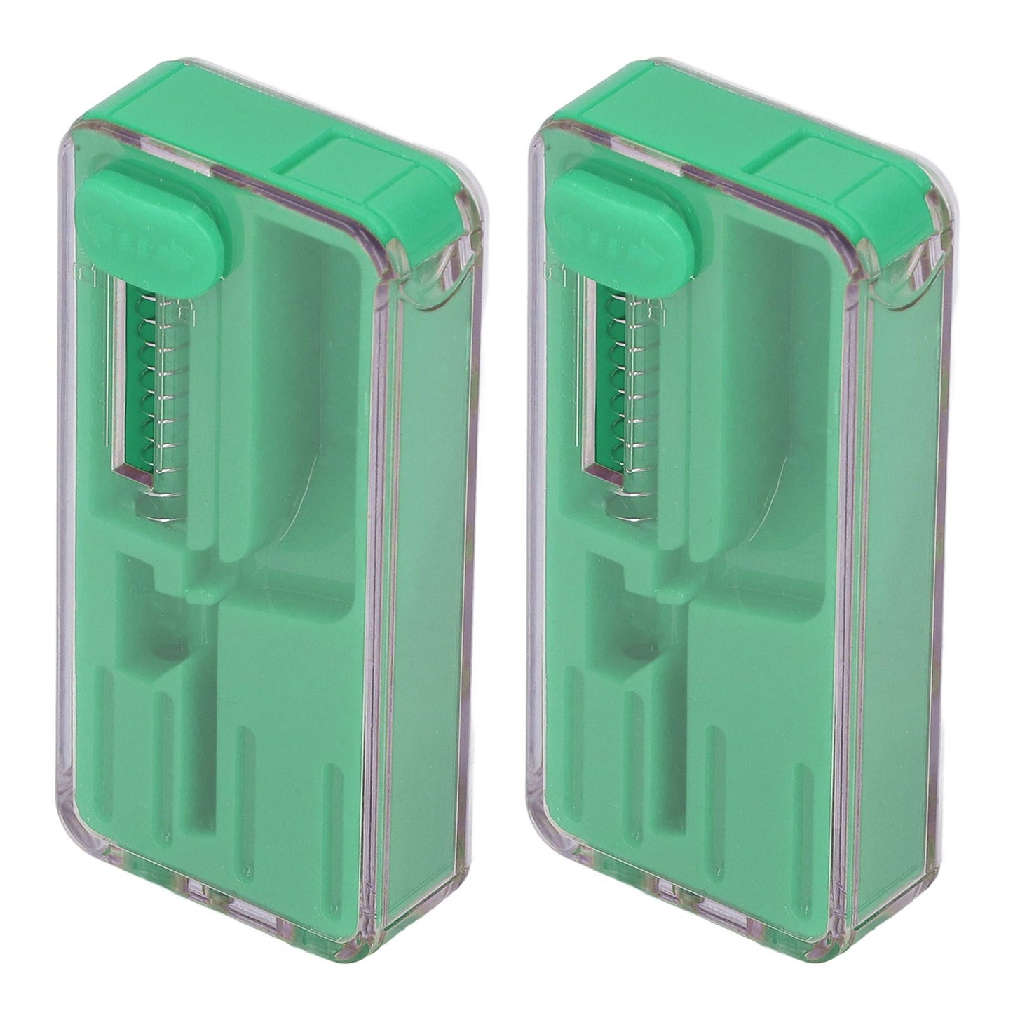 2PCS Cigarette Explosion Beads Pushers Peppermint Cigarette Bursting Beads Pusher Box DIY Smoking Tools Green