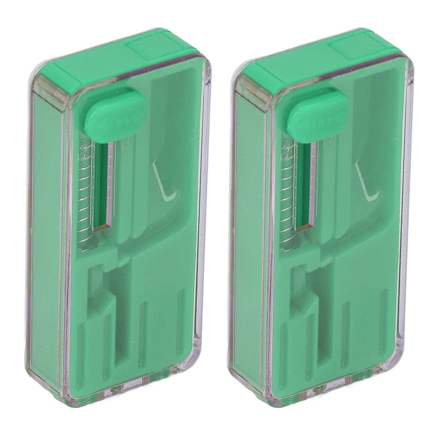 2PCS Cigarette Explosion Beads Pushers Peppermint Cigarette Bursting Beads Pusher Box DIY Smoking Tools Green