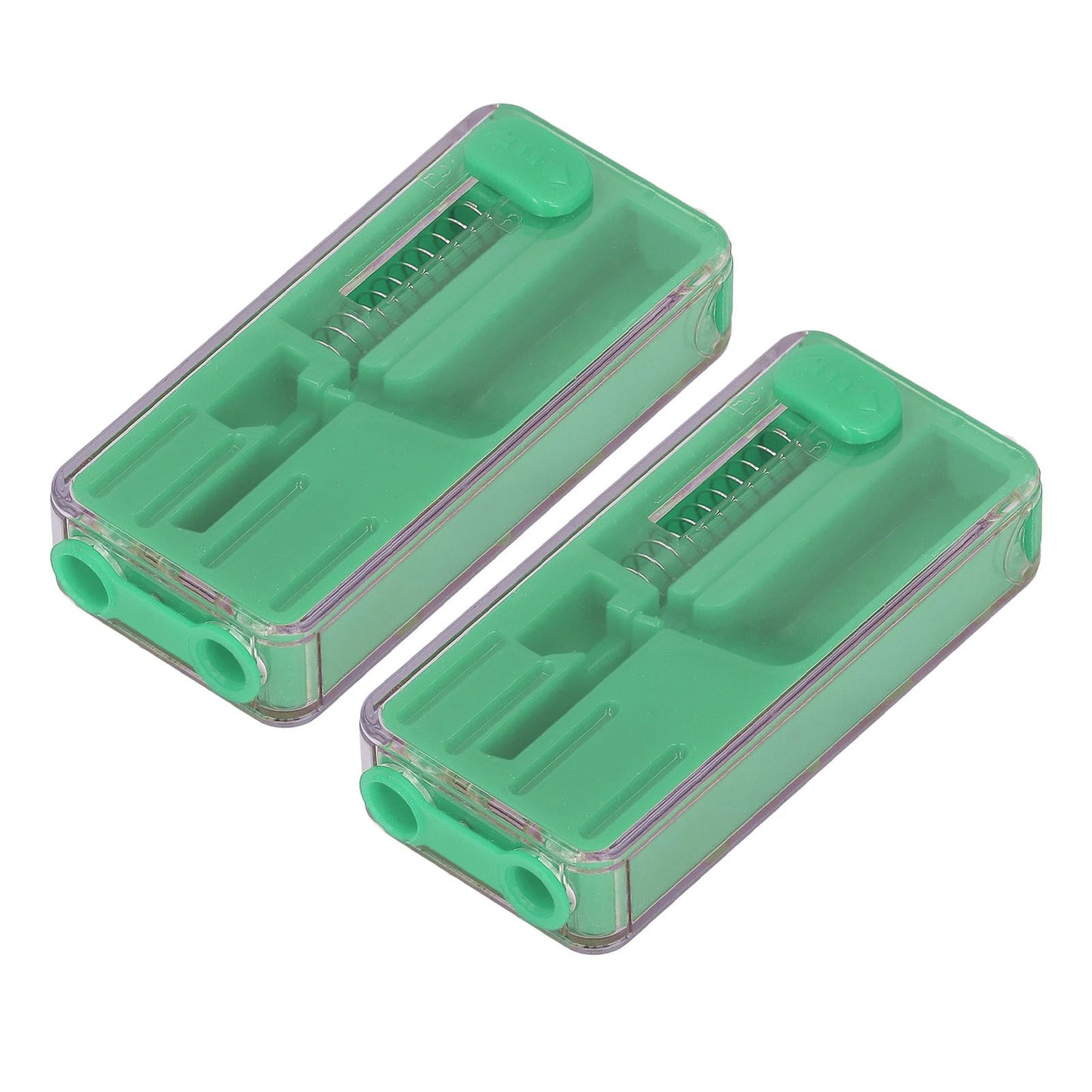 2PCS Cigarette Explosion Beads Pushers Peppermint Cigarette Bursting Beads Pusher Box DIY Smoking Tools Green