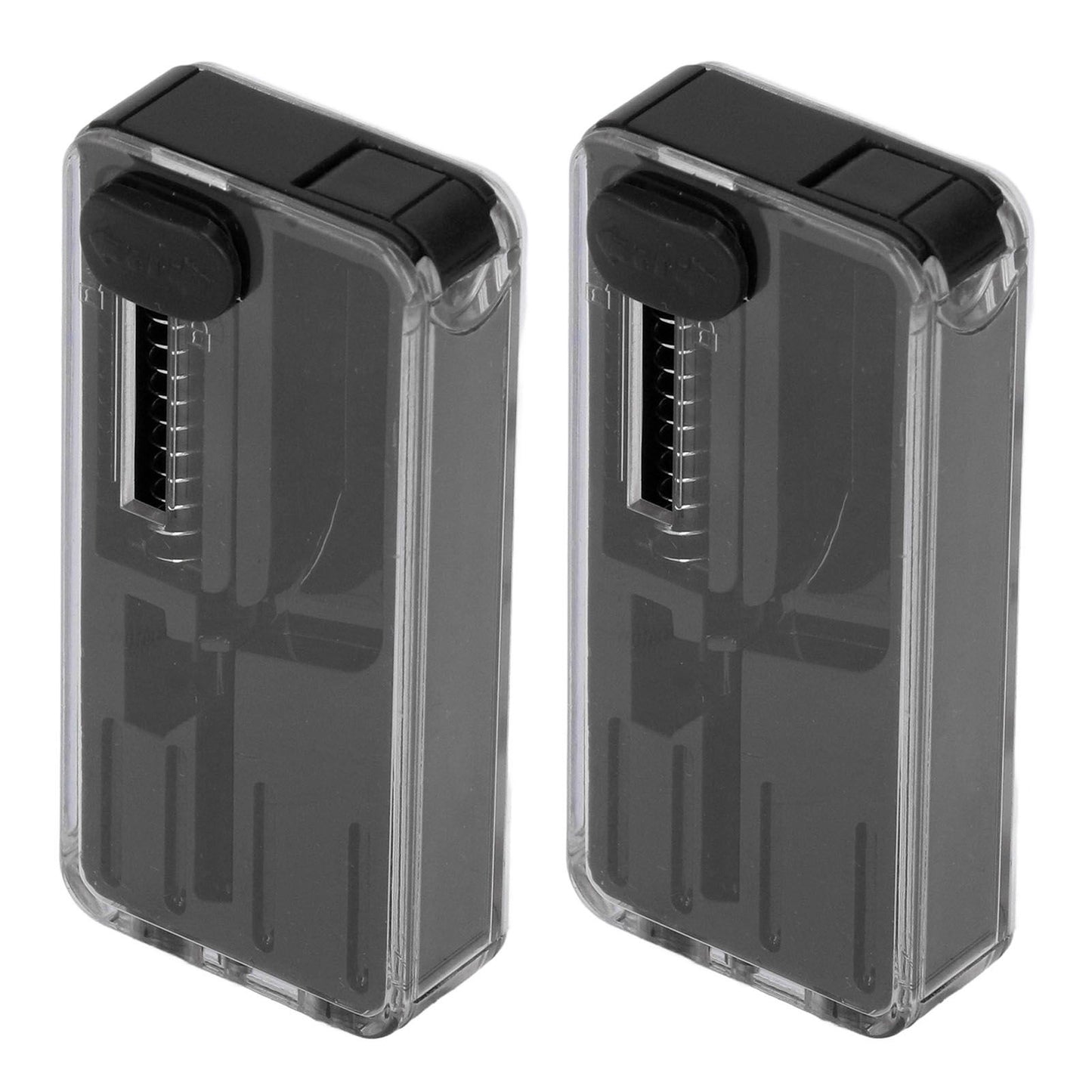 2PCS Cigarette Explosion Beads Pushers Peppermint Cigarette Bursting Beads Pusher Box DIY Smoking Tools Black