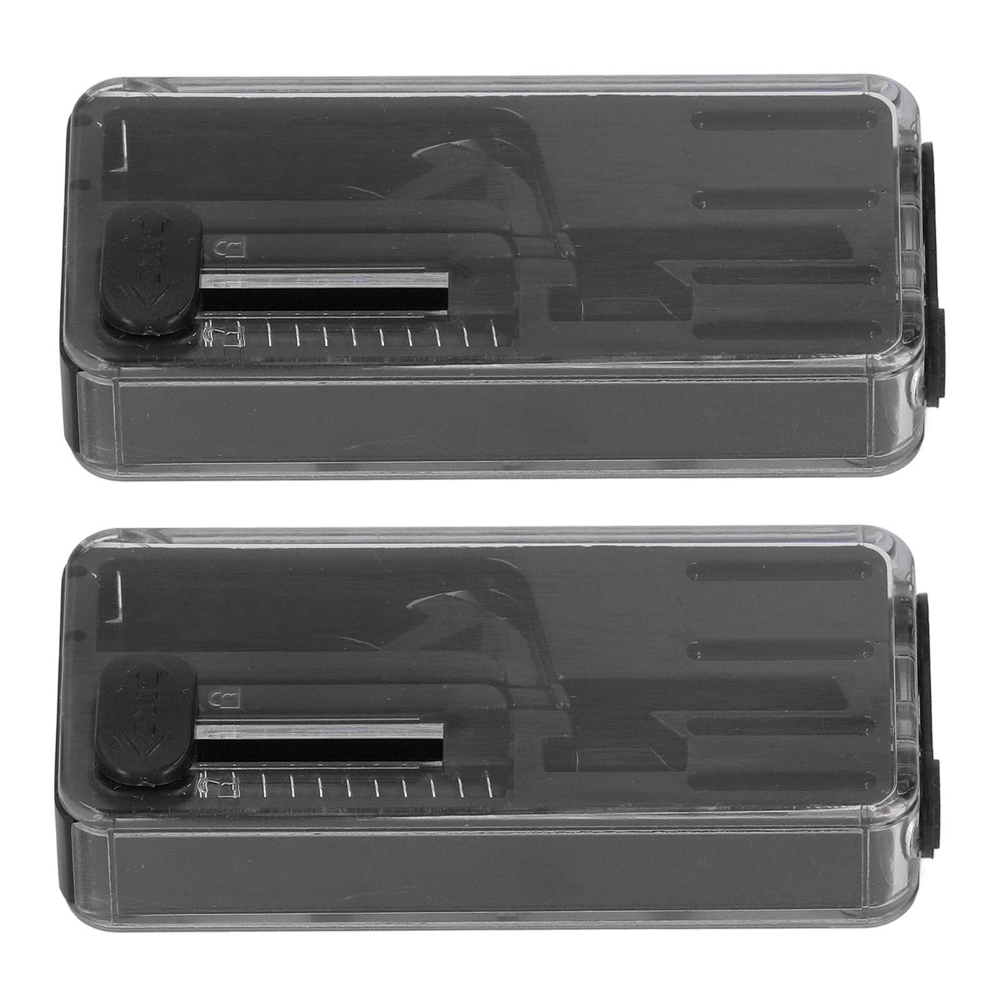 2PCS Cigarette Explosion Beads Pushers Peppermint Cigarette Bursting Beads Pusher Box DIY Smoking Tools Black
