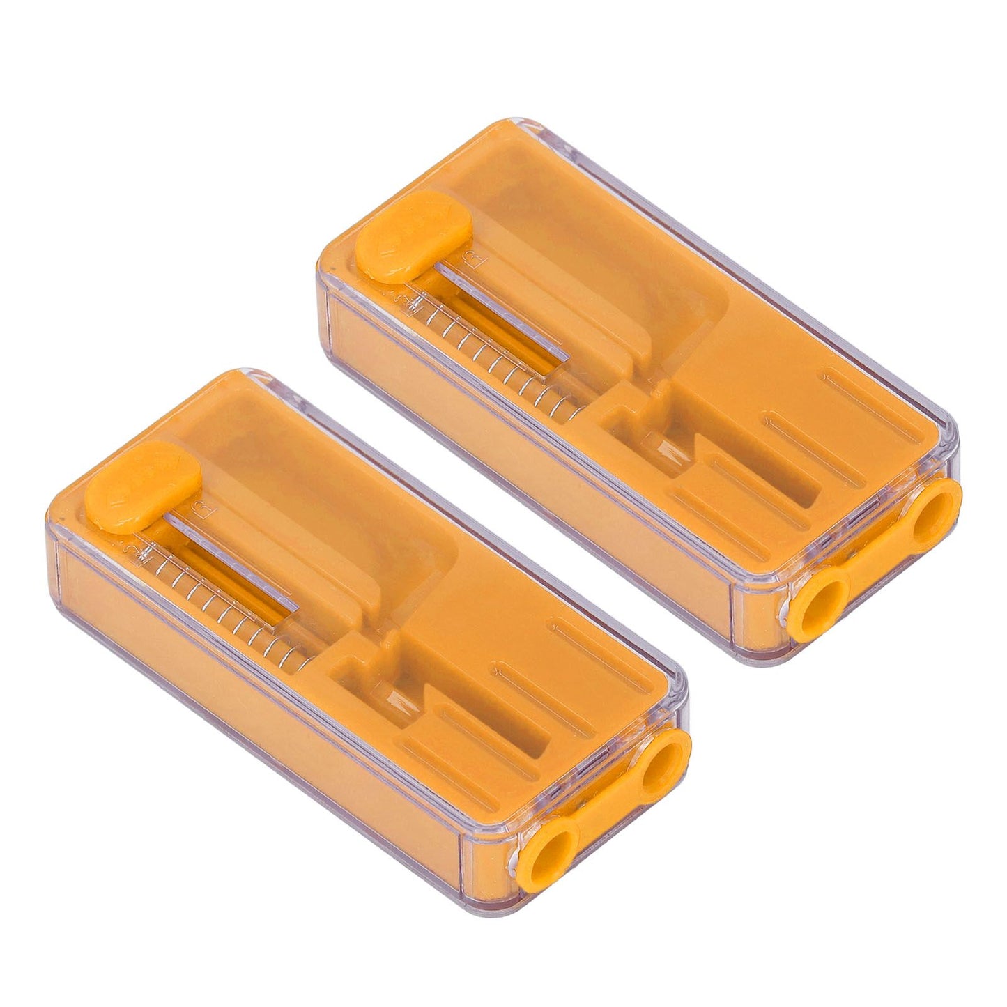 2PCS Cigarette Explosion Beads Pushers Peppermint Cigarette Bursting Beads Pusher Box DIY Smoking Tools Orange