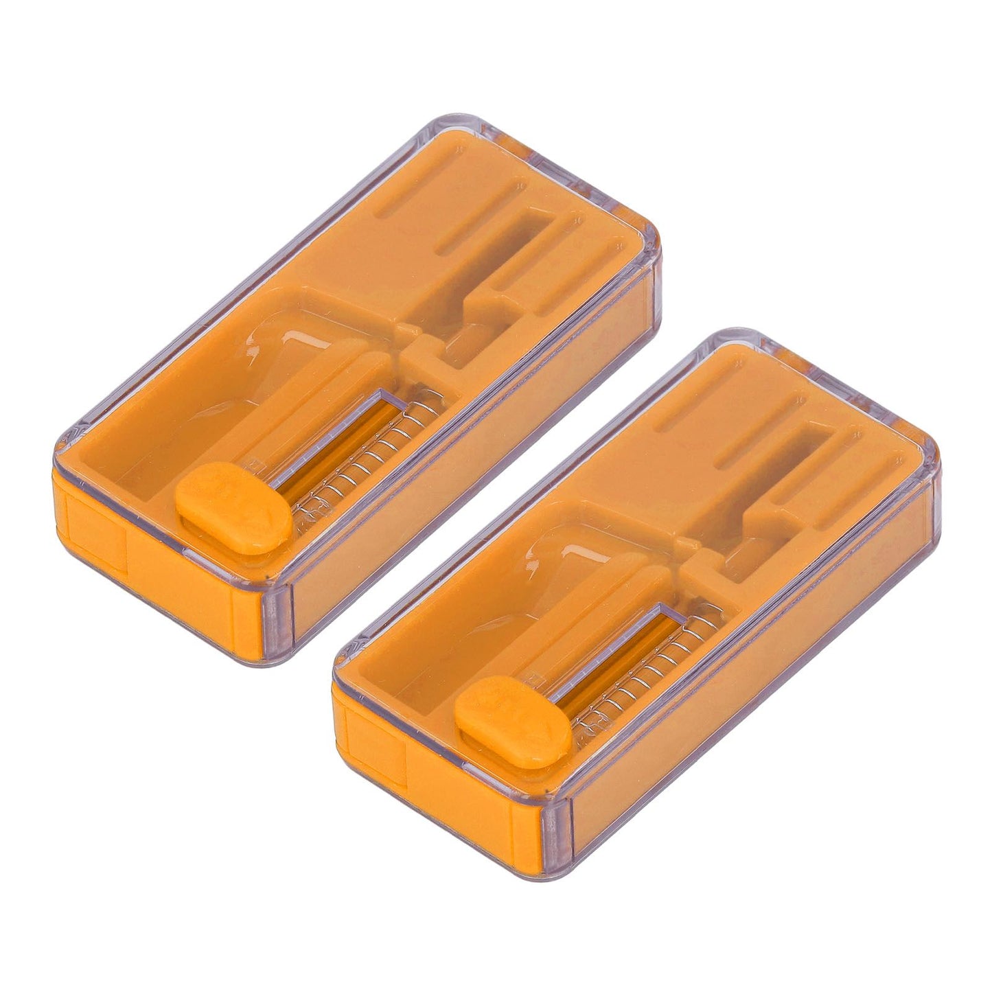 2PCS Cigarette Explosion Beads Pushers Peppermint Cigarette Bursting Beads Pusher Box DIY Smoking Tools Orange