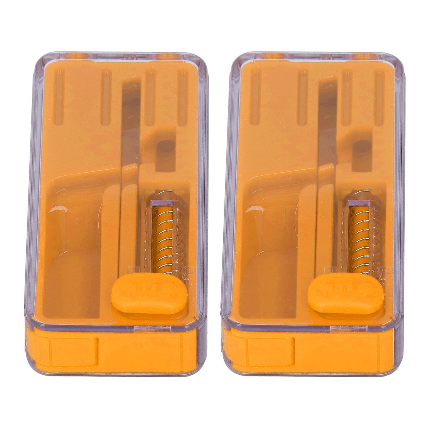 2PCS Cigarette Explosion Beads Pushers Peppermint Cigarette Bursting Beads Pusher Box DIY Smoking Tools Orange