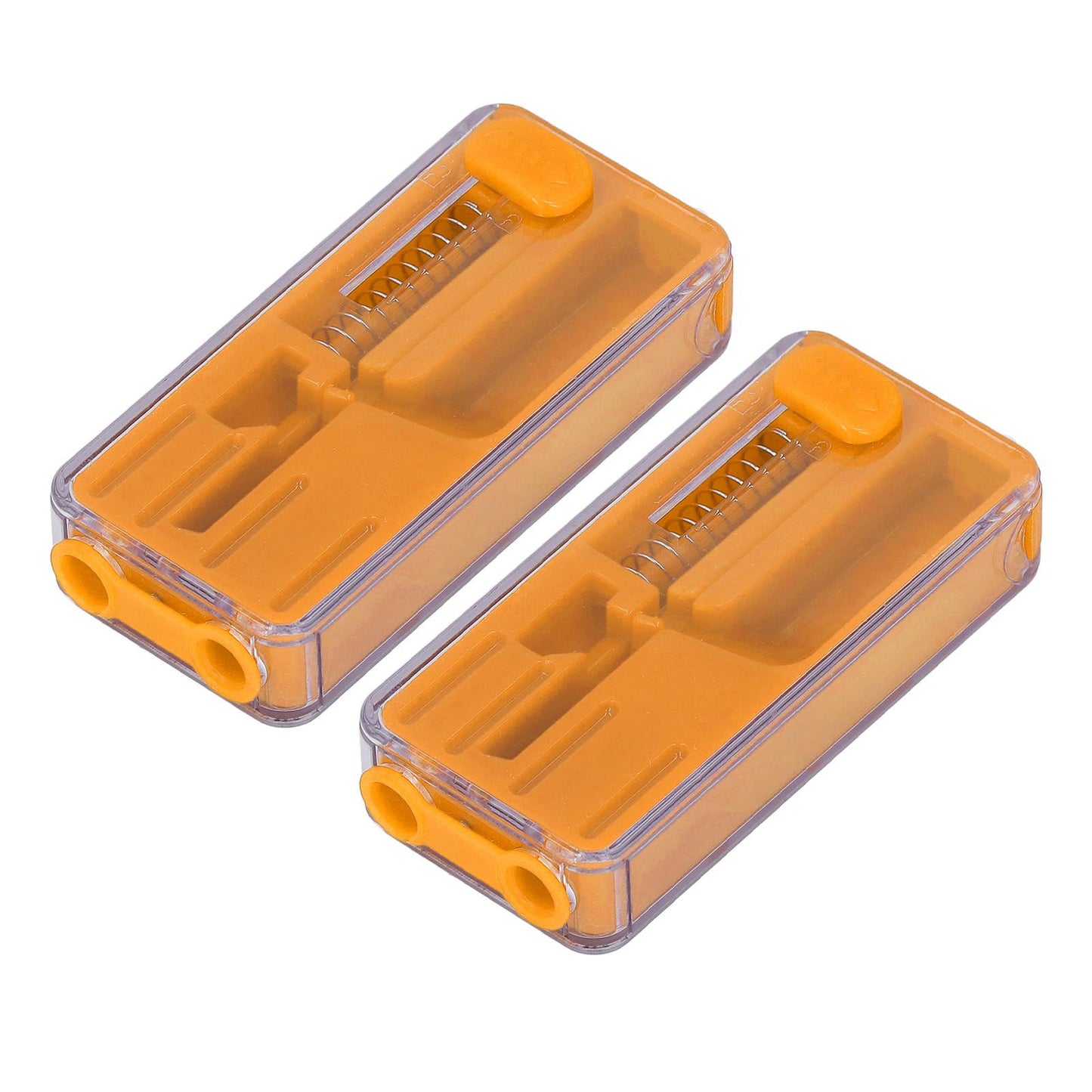 2PCS Cigarette Explosion Beads Pushers Peppermint Cigarette Bursting Beads Pusher Box DIY Smoking Tools Orange