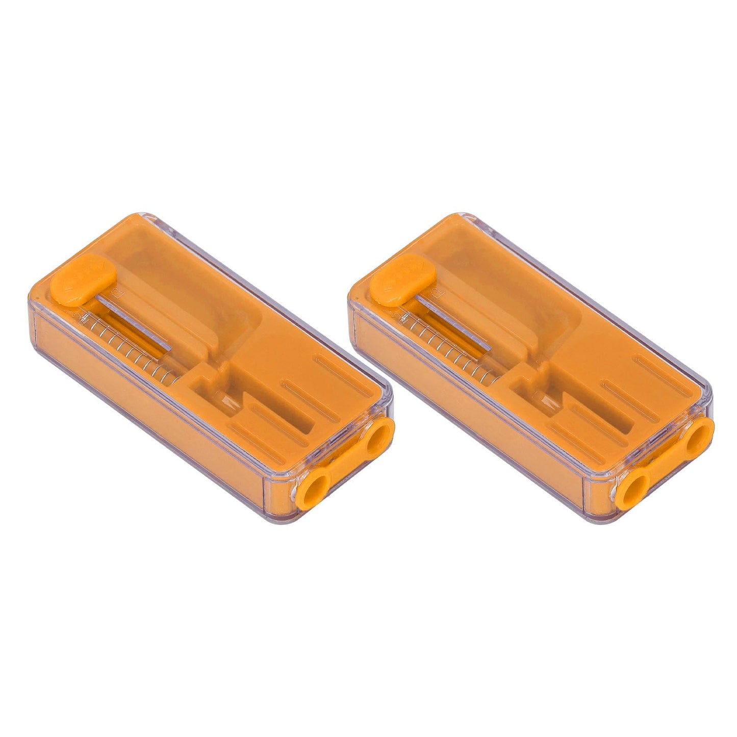 2PCS Cigarette Explosion Beads Pushers Peppermint Cigarette Bursting Beads Pusher Box DIY Smoking Tools Orange
