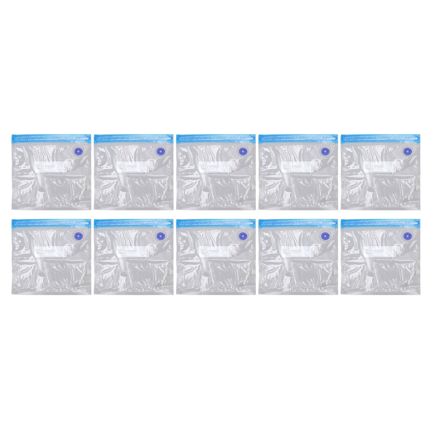 10pcs Food Vacuum Bag 22x21cm Household Thickened Transparent Food Grade Vacuum Sealer Bag for Kitchen