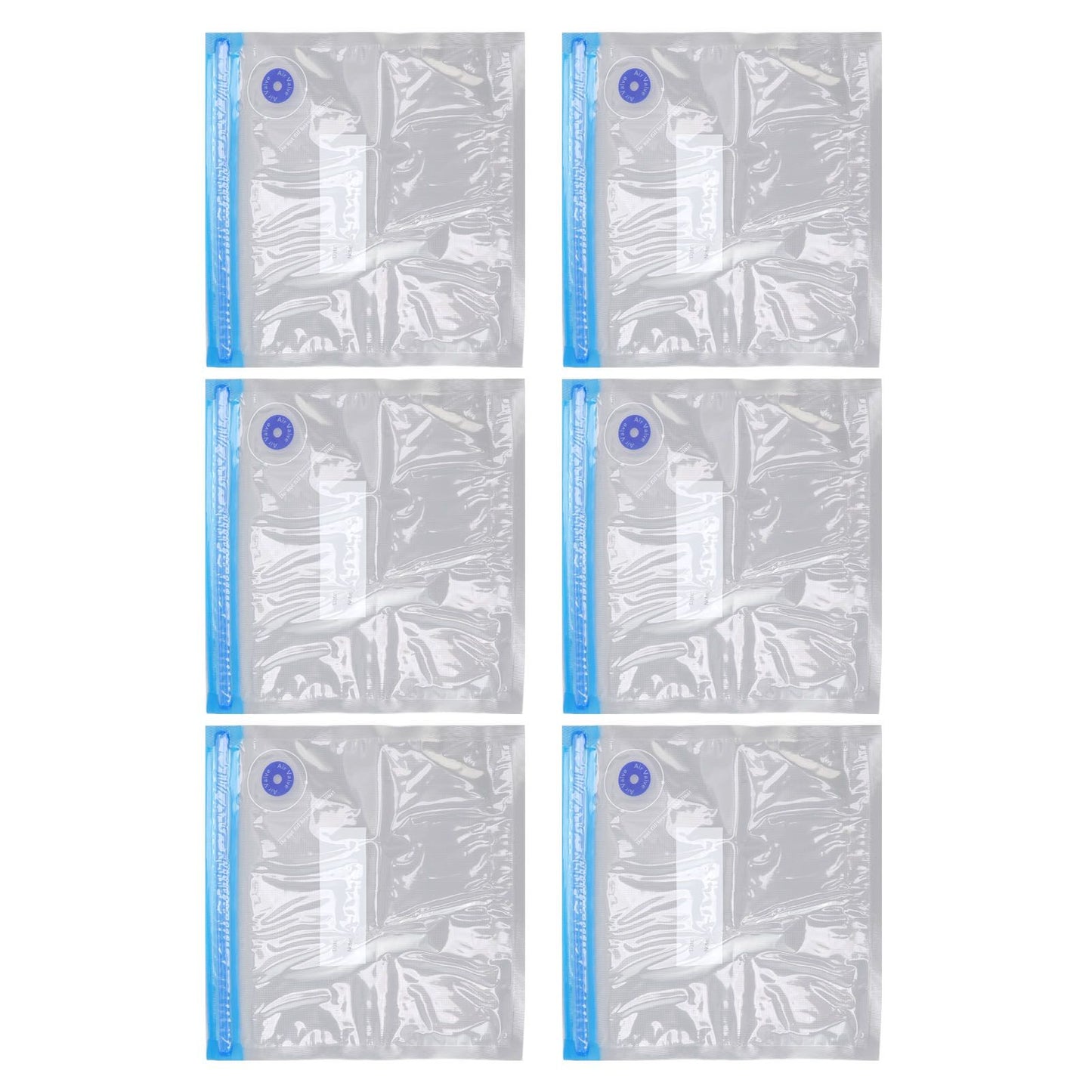 10pcs Food Vacuum Bag 22x21cm Household Thickened Transparent Food Grade Vacuum Sealer Bag for Kitchen