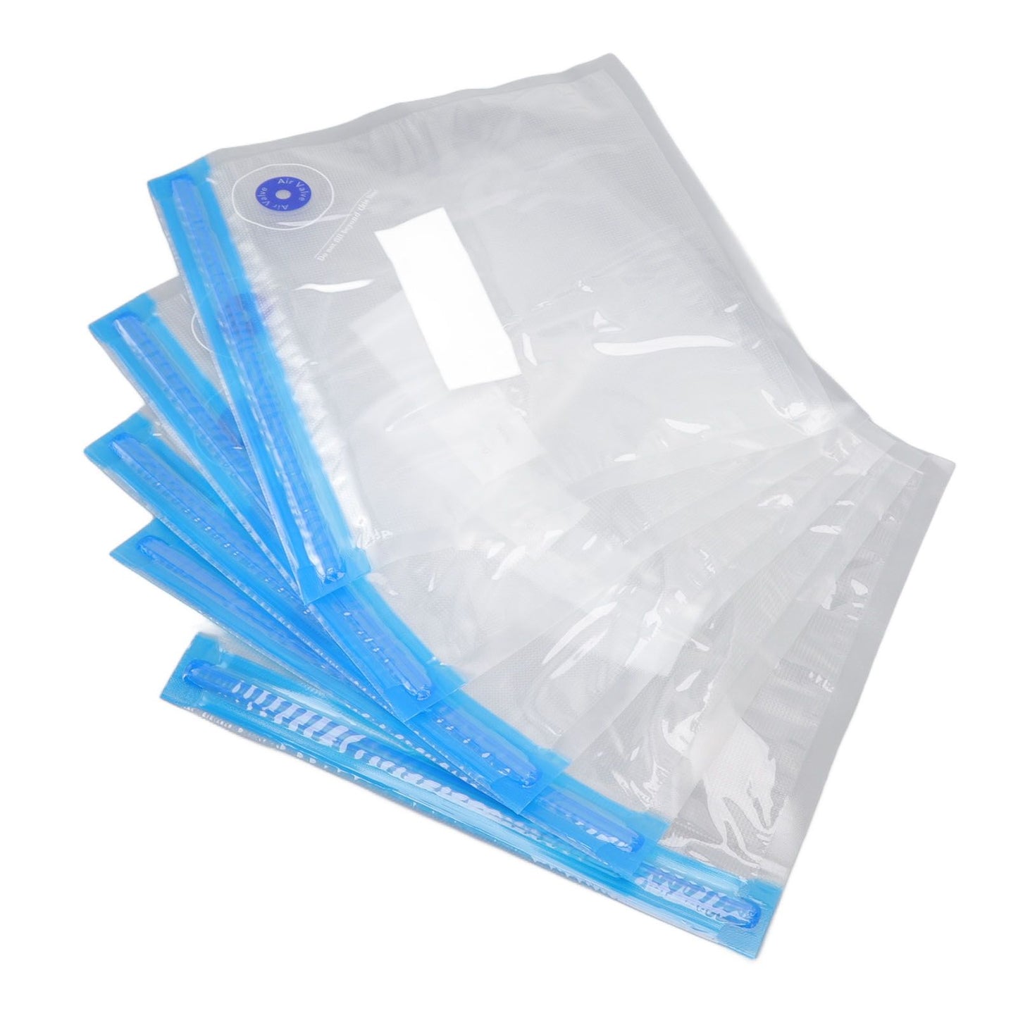 10pcs Food Vacuum Bag 22x21cm Household Thickened Transparent Food Grade Vacuum Sealer Bag for Kitchen