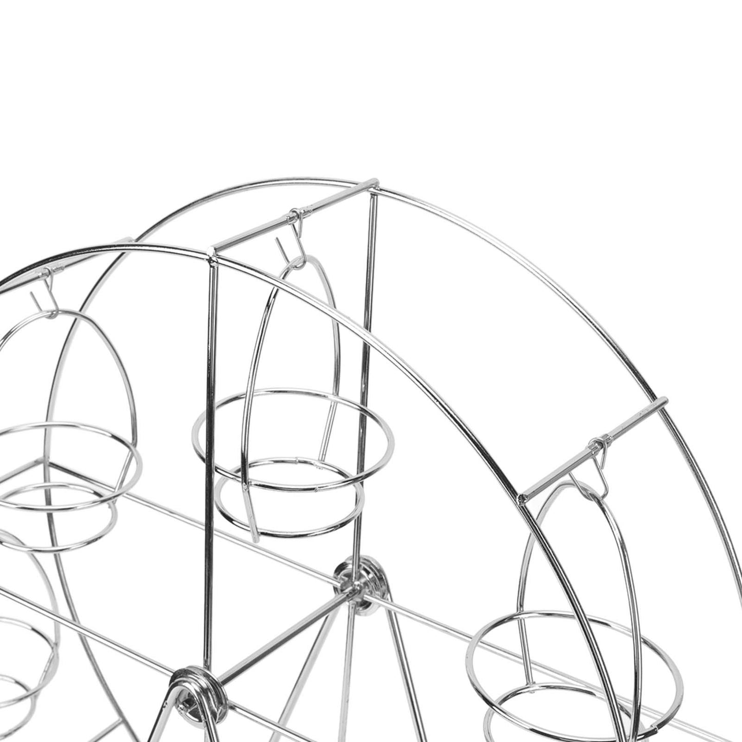 Cupcake Display Rack Iron Rotatable Eight Cupcakes Wheel Cupcake Stand for DIY Birthday Party