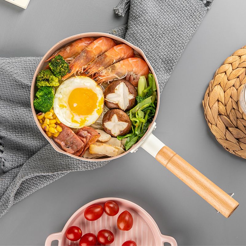 Japanese Style Saucepan Nonstick Milk Noodle Soup Sauce Pan Baby Food Cooking Pot White 18cm