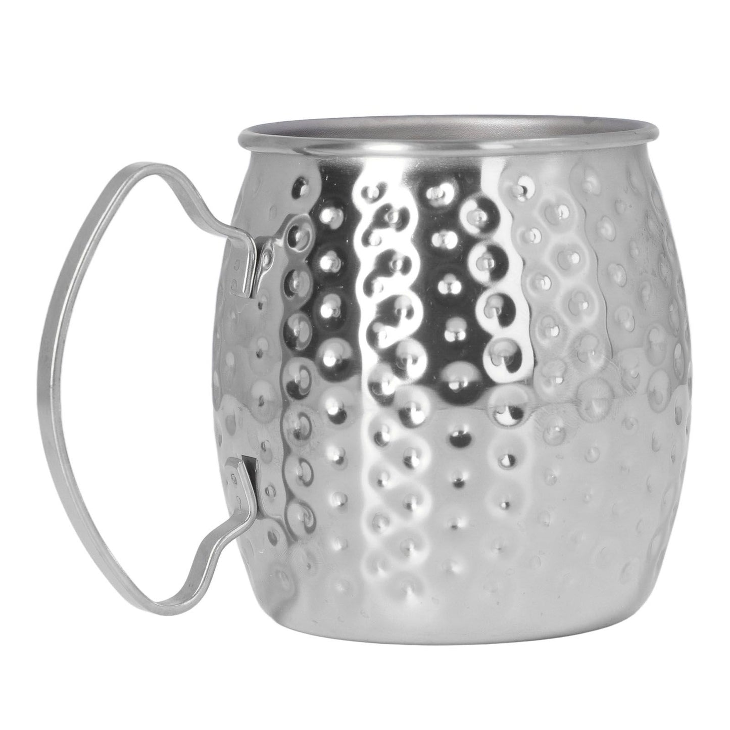 Moscow Mule Mug Exquisite 304 Stainless Steel 500ml Large Capacity Cocktail Mug for Bars Hotels Restaurants Silver