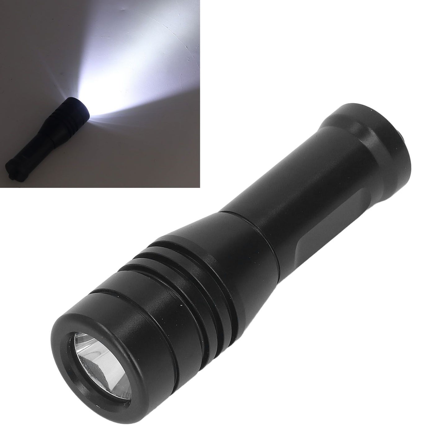 LED Diving Flashlight Aluminium Alloy IPX8 Waterproof White Light 800LM Underwater Flashlight for Underwater Sports