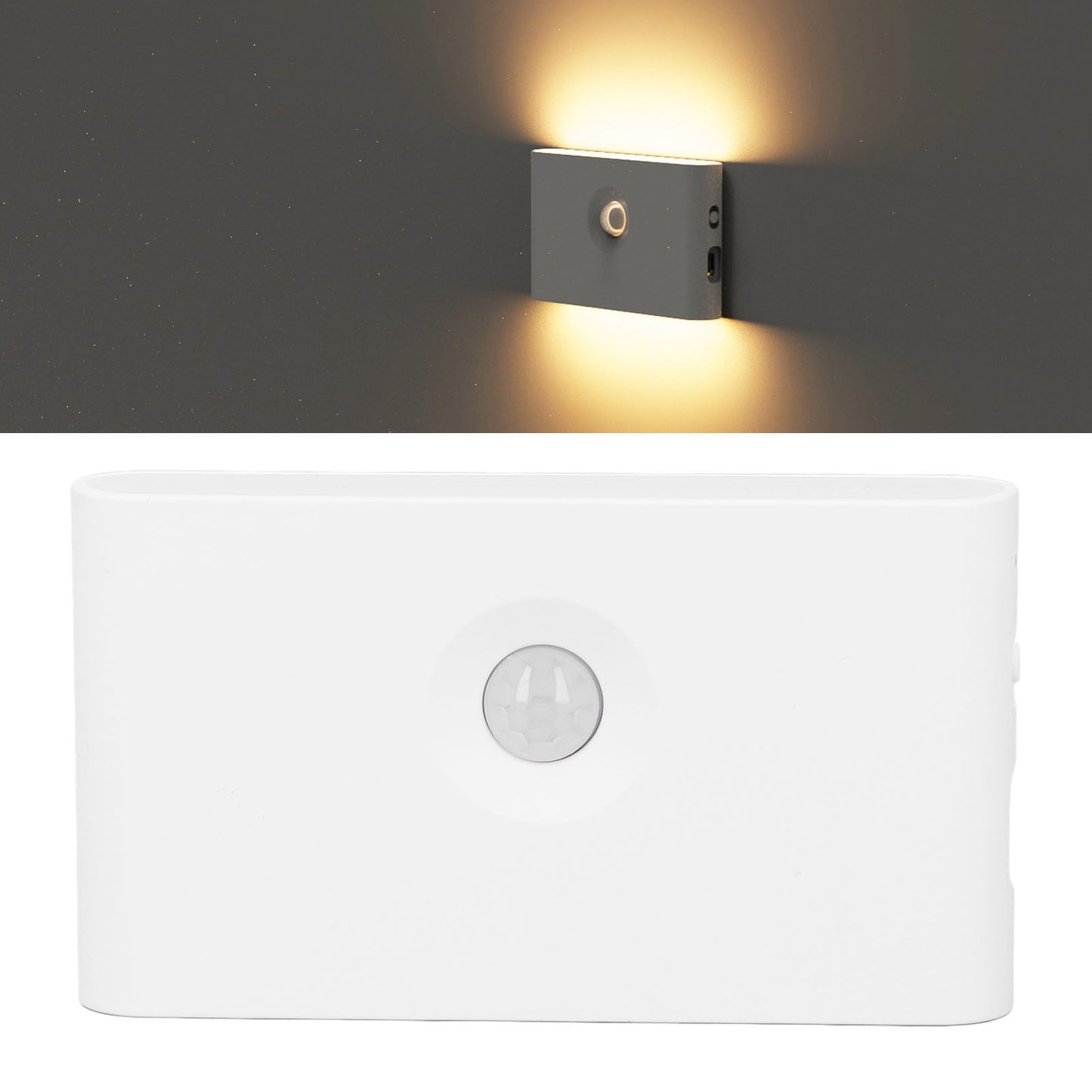 LED Motion Sensor Light Type C Rechargeable 360 Degrees Rotated Induction Night Lights with Magnetic Base