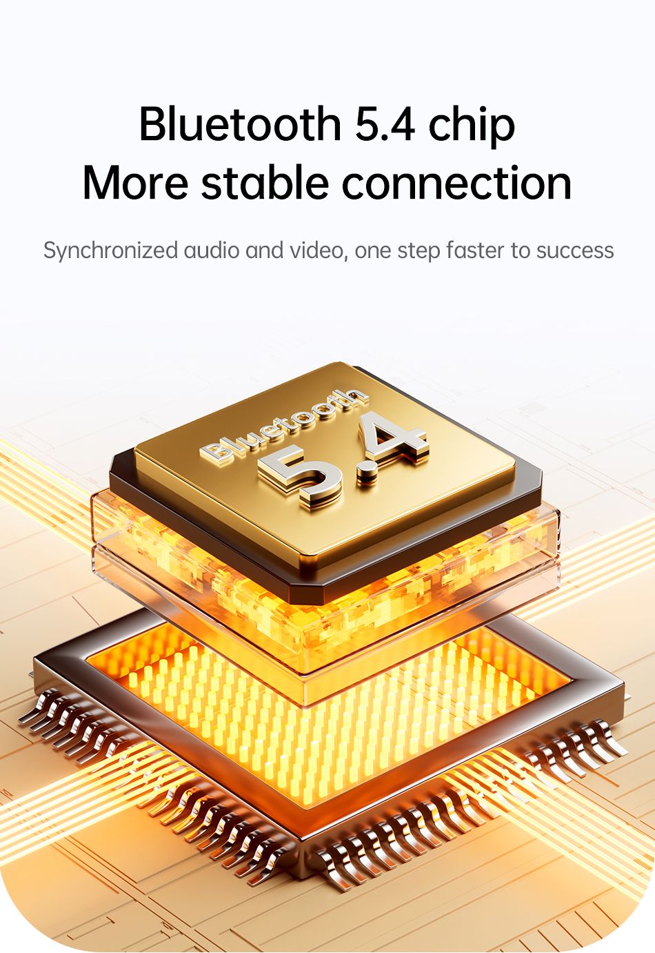 AWEI TZ50 Open Ear Wireless Earbuds with LED Power Display,orang