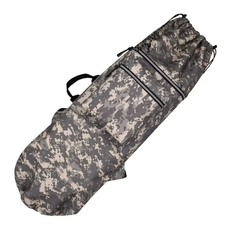 Skateboard Bag Longboards Carrying Case Double Shoulder Backpack Outdoor Travel - Gray Camouflage