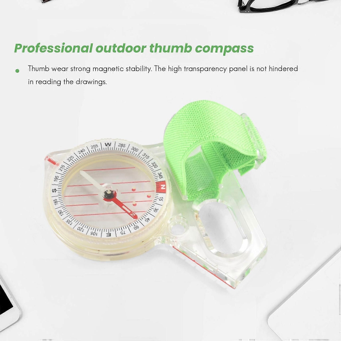 Professional Outdoor Thumb Compass Competition Elite Direction Compass Portable Compass Map Scale
