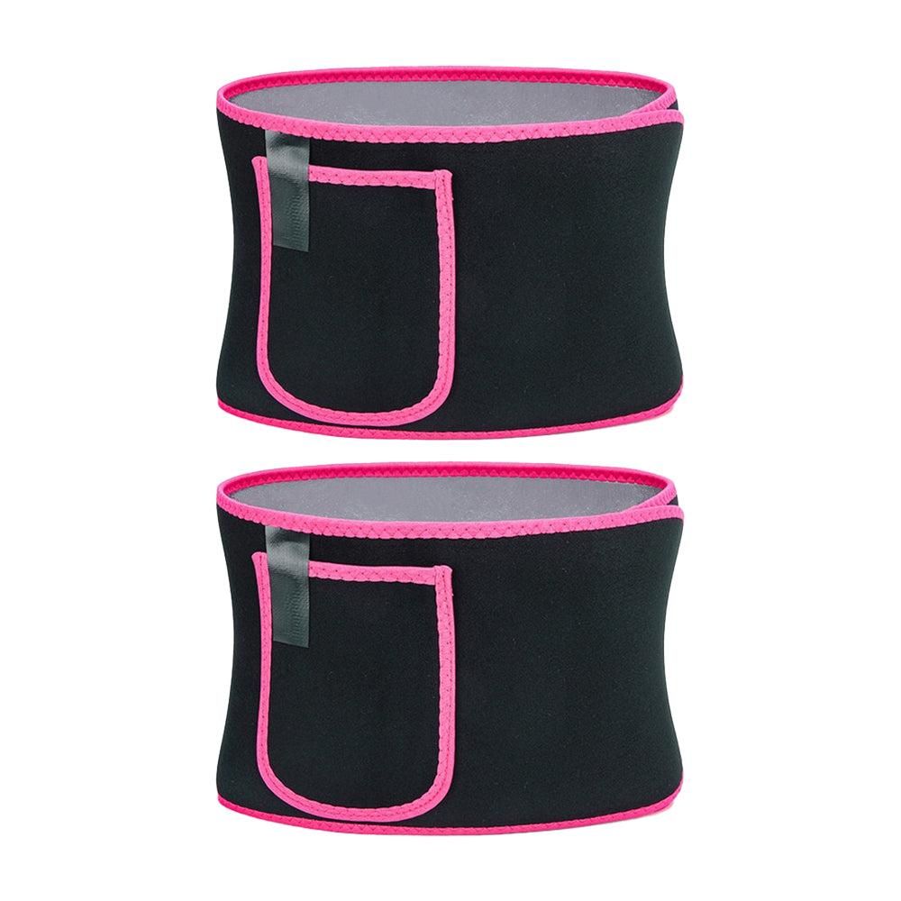 Women Waist Trainer Sweat Band Sport Waist Shaper Belt -Pink