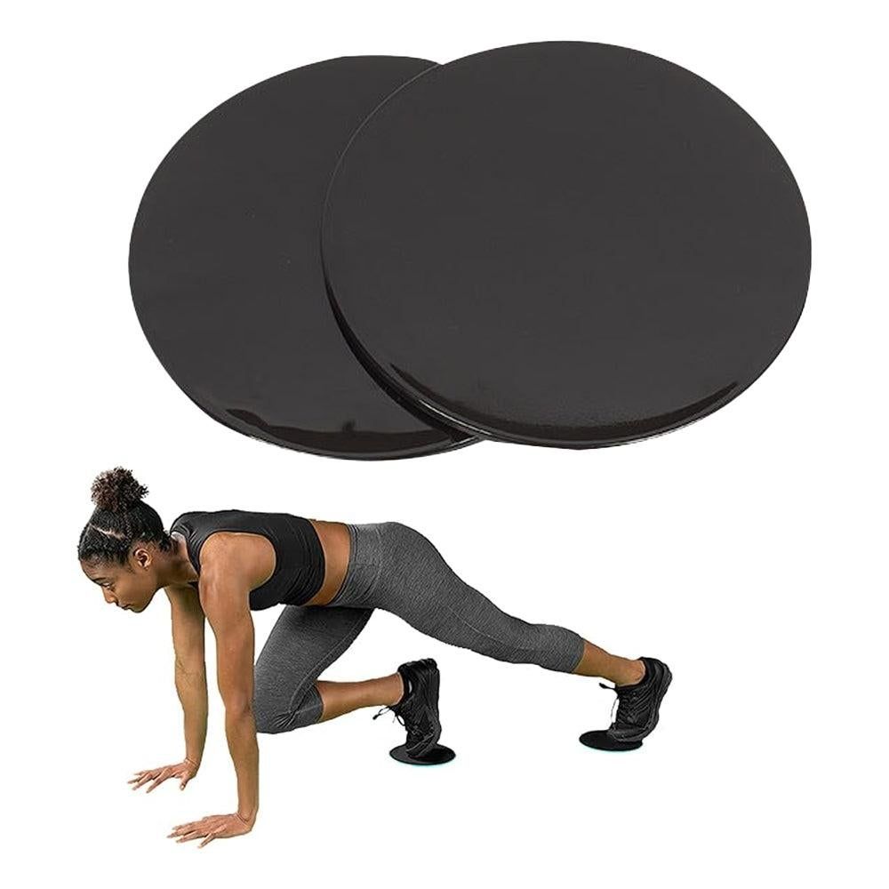 2PCS Gym Training Fitness Exercise Glider Slide Discs Core Slider Workout -Blue