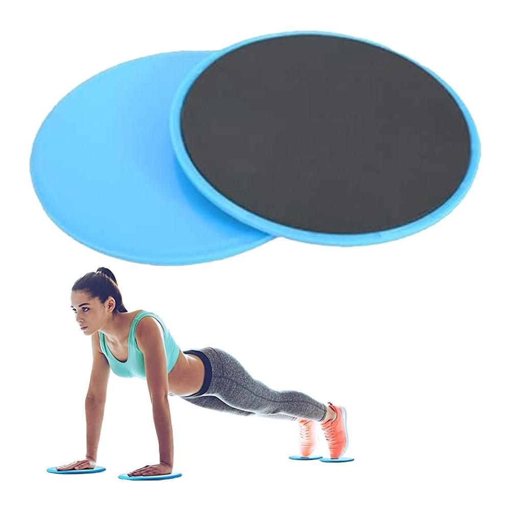 2PCS Gym Training Fitness Exercise Glider Slide Discs Core Slider Workout -Pink