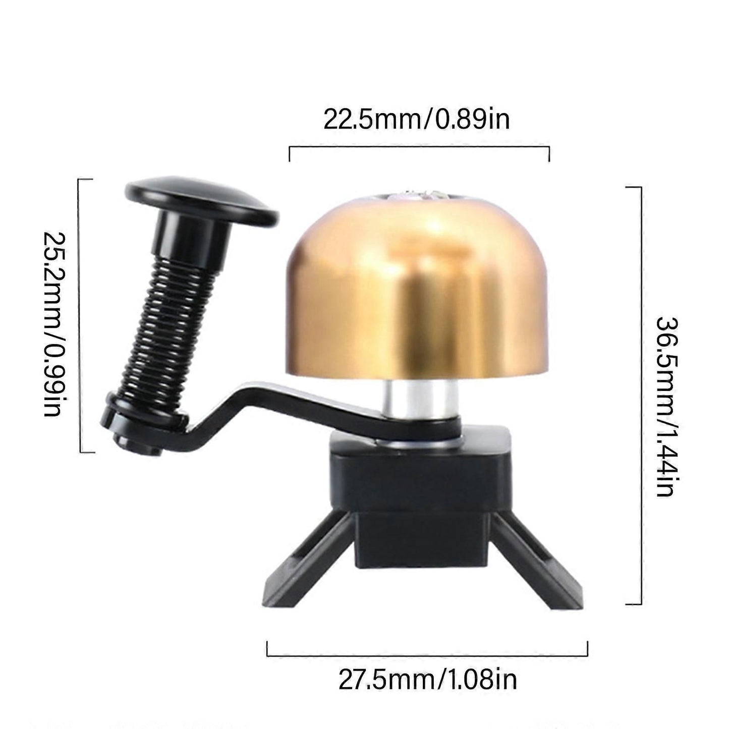 Classic Bicycle Bell Loud Ringing Copper Alloy Bike Handlebar Bell for Road Mountain Mountain Bike Cycling Accessories Black