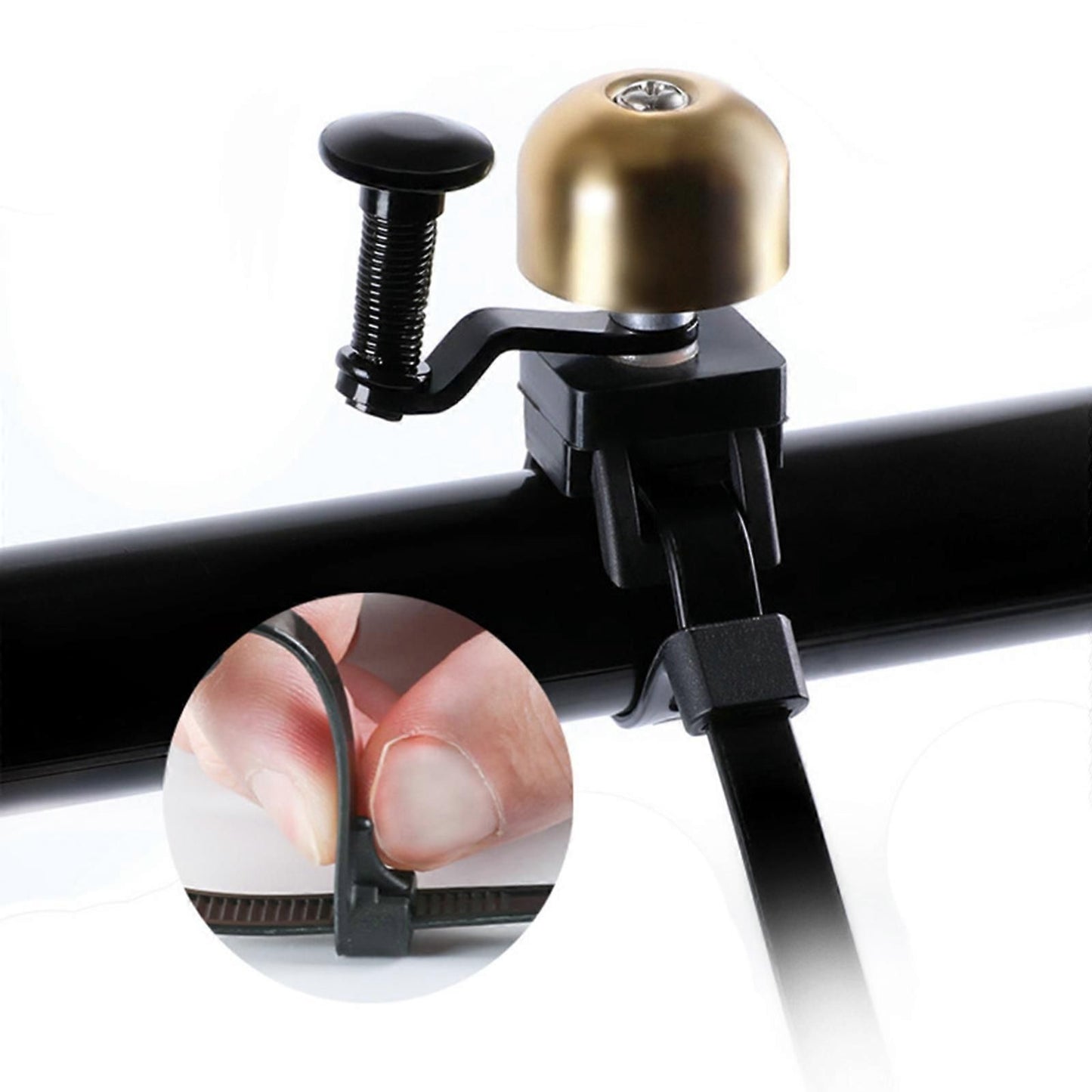 Classic Bicycle Bell Loud Ringing Copper Alloy Bike Handlebar Bell for Road Mountain Mountain Bike Cycling Accessories Black