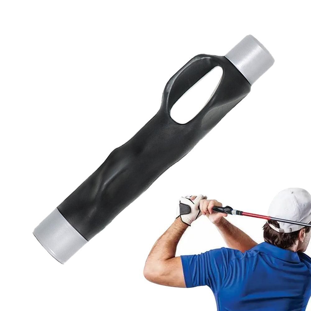 Golf Club Grip Trainer Attachment for Improved Hand Positioning -Grey