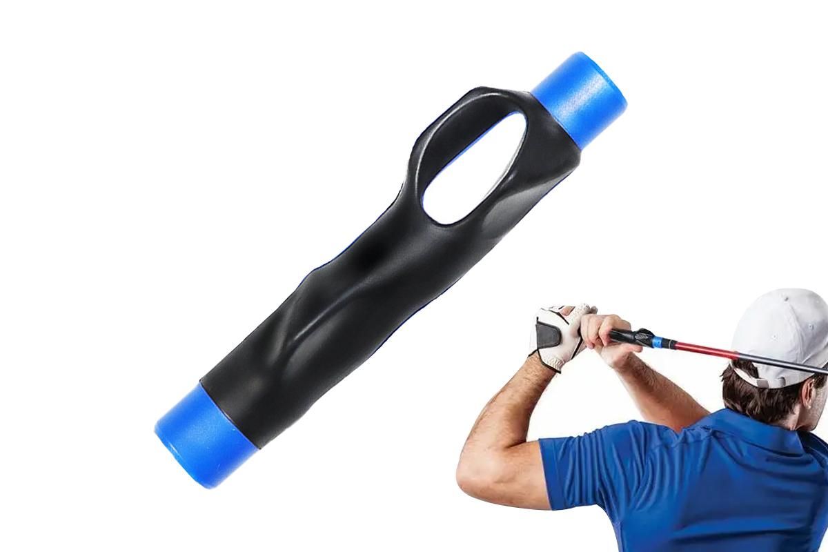 Golf Club Grip Trainer Attachment for Improved Hand Positioning -Pink