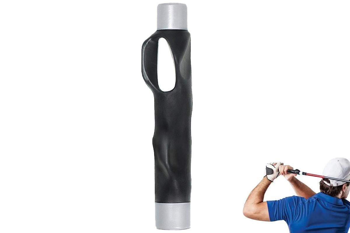 Golf Club Grip Trainer Attachment for Improved Hand Positioning -Pink