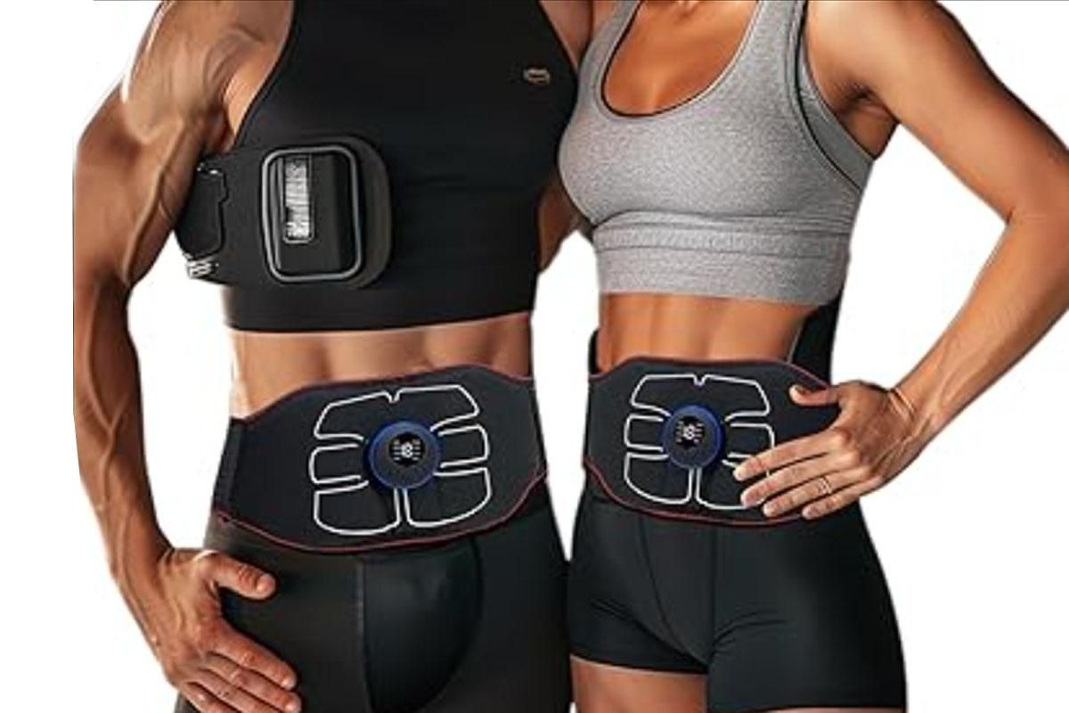ABS Stimulator EMS Abdominal Muscle Trainer Smart Toning Belt for Home Workouts - M