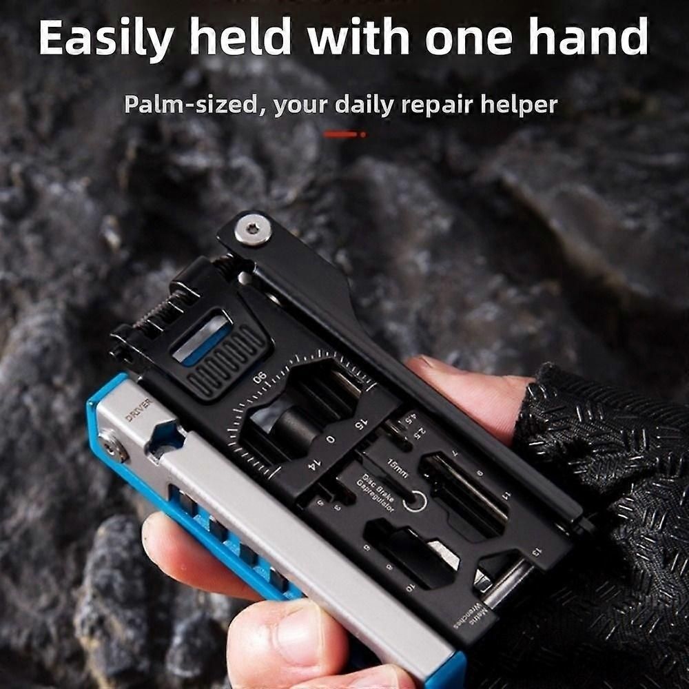 38-in-1 Bicycle Repair Kit Portable Folding Detachable Tool Kit Chain Cutter Magnetic Multifunctional Bicycle Tool Mountain Bike