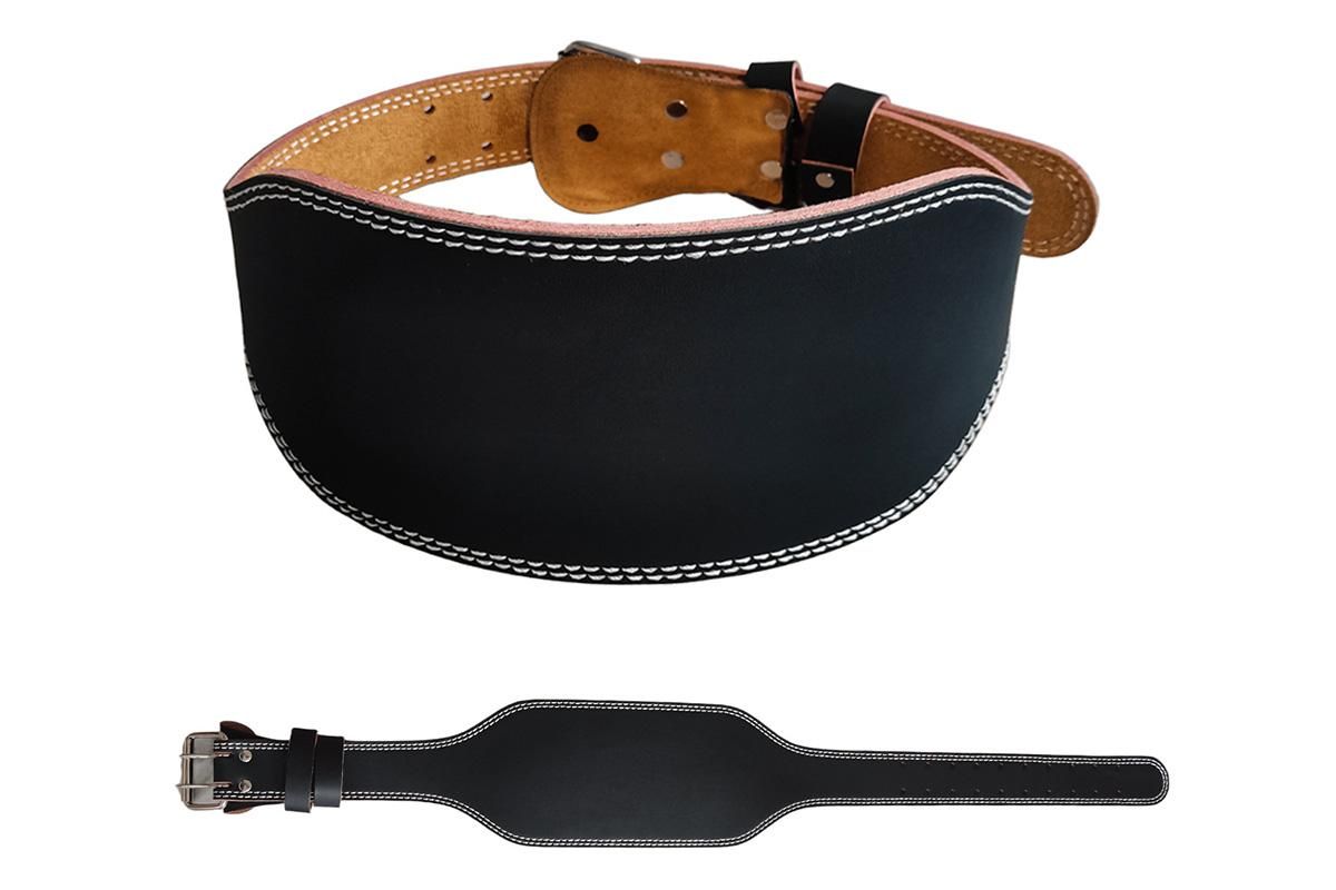 PU Leather Gym Waist Support Belt for Fitness Training and Back Support - XL