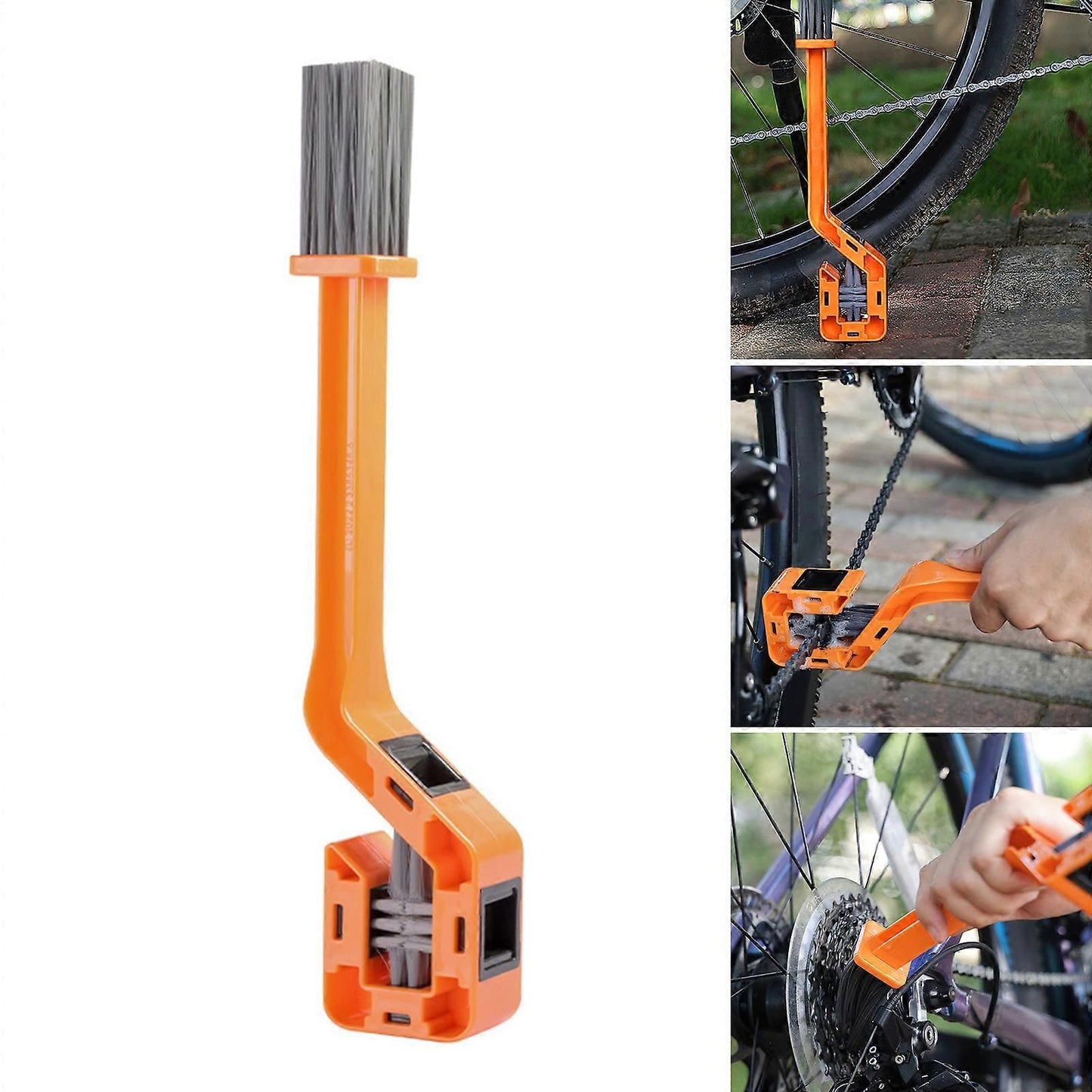 Outdoor Bicycles Brush Cleaner Scrubber Cycling Motorcycle Bicycles Chain Clean Brush Wash Tool Bike Chain Cleaner