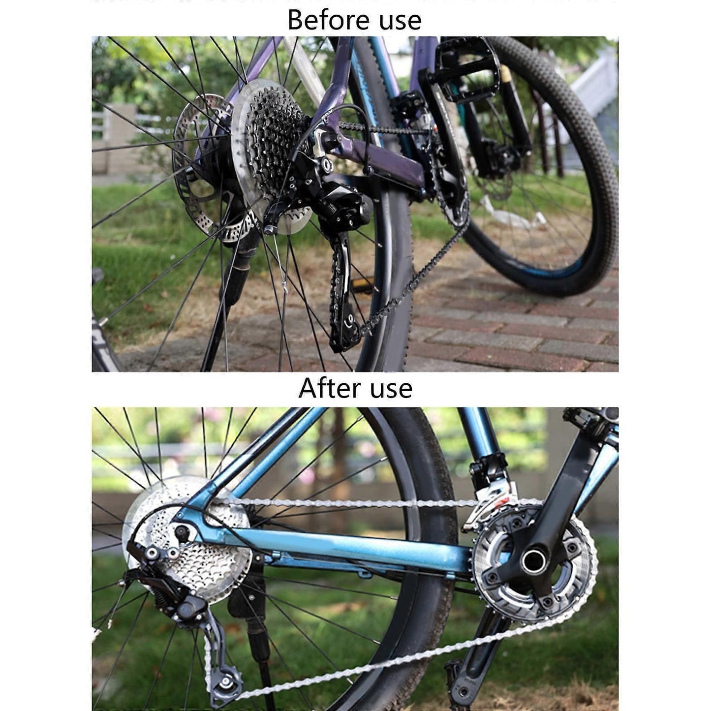 Outdoor Bicycles Brush Cleaner Scrubber Cycling Motorcycle Bicycles Chain Clean Brush Wash Tool Bike Chain Cleaner