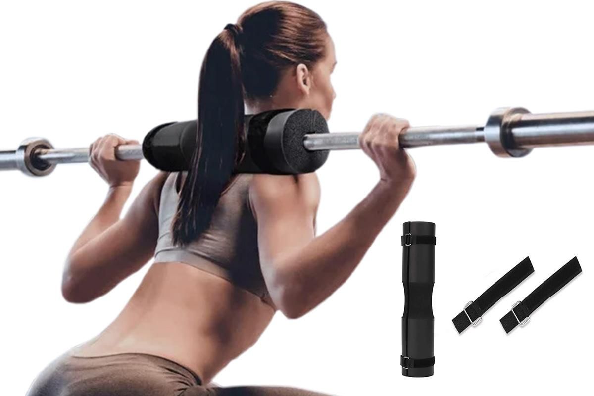 Barbell Pad Shoulder Pad Squat Pad For Weightlifting Lunges And Hip Thrusts -Black