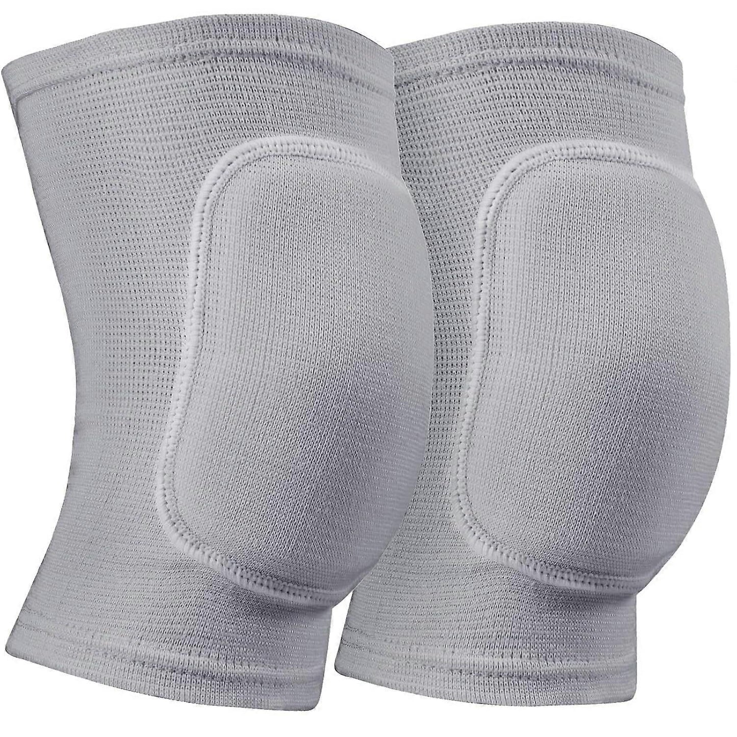 Pair of Knee Pads for Volleyball Dancing Sports Knee Support Sleeves with Sponge Padding Non-Slip Compression Protection for Basketball Running Cycling Fitness - XS