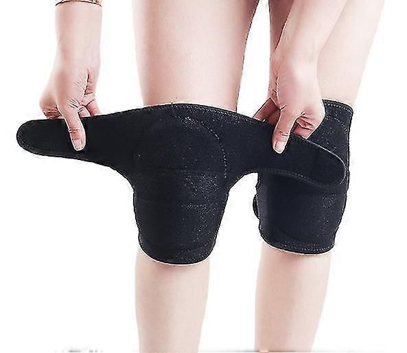 Sports elastic knee pads fitness knee pads (Rose Red)