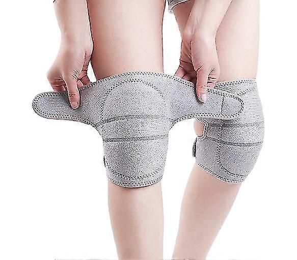 Sports elastic knee pads fitness knee pads (Rose Red)