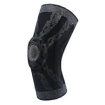 Patella Knee Support Brace with Silicone Support Anti-Slip Sports Knee Sleeve for Basketball Running Cycling Gym S