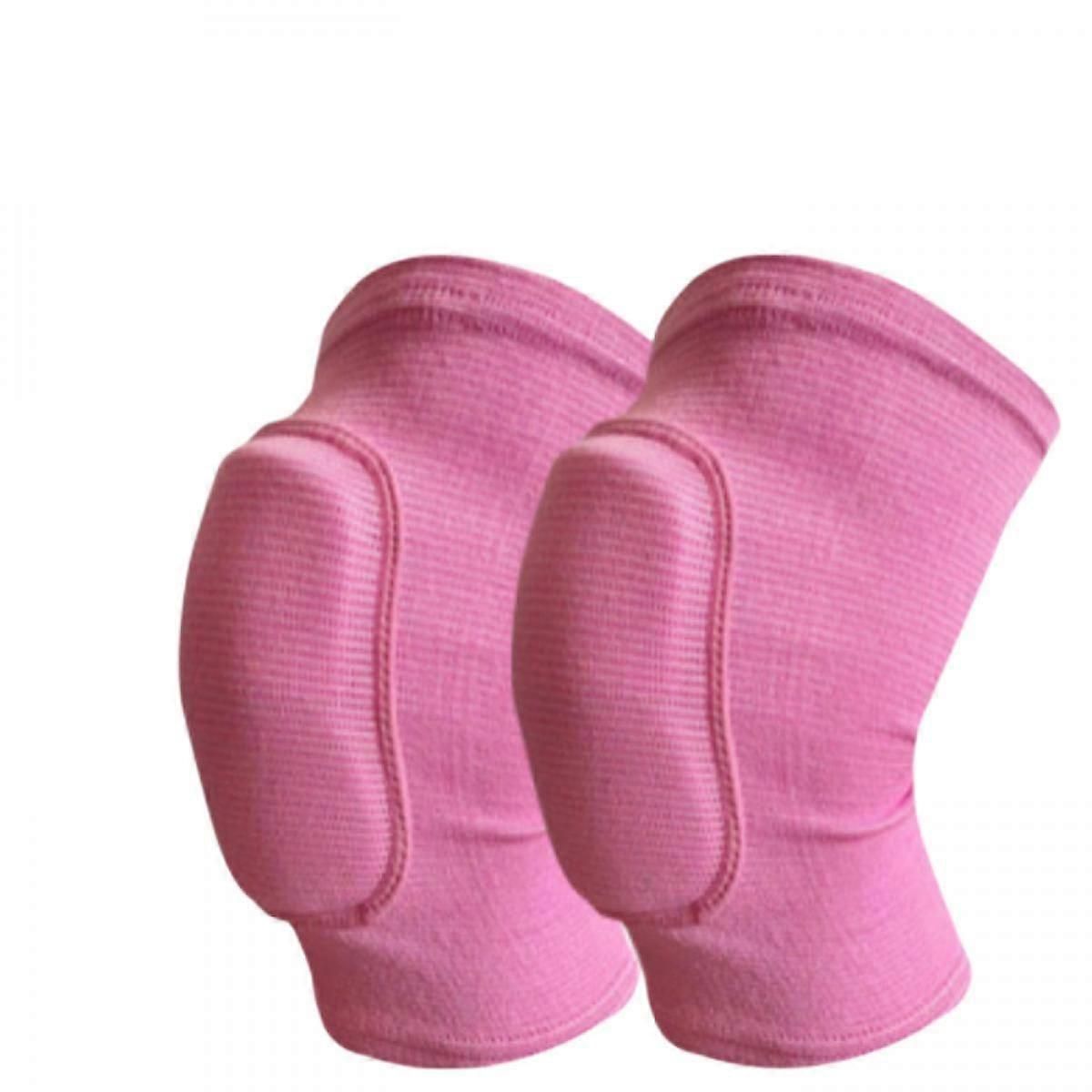 Knee Pads Knee Guards, Soft Breathable Knee Pads for Men Women Boys and Girls Knees Protective, Knee Braces for Volleyball Football Pink L