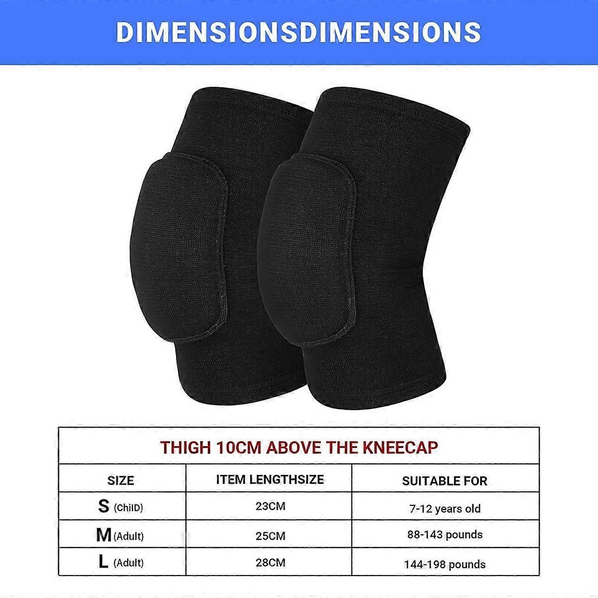Knee Pads Knee Guards, Soft Breathable Knee Pads for Men Women Boys and Girls Knees Protective, Knee Braces for Volleyball Football White L