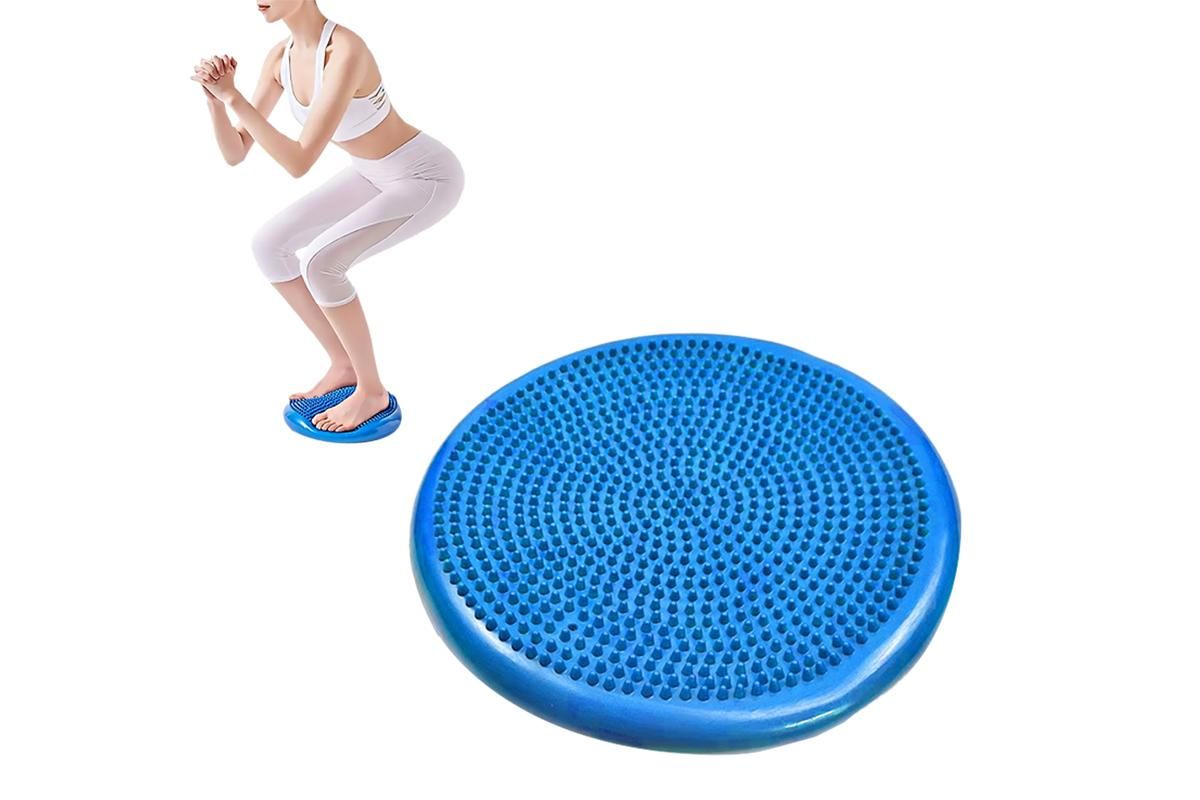 Yoga Training Mat Exercise Balance Stability Cushion Yoga Training Accessories -Purple