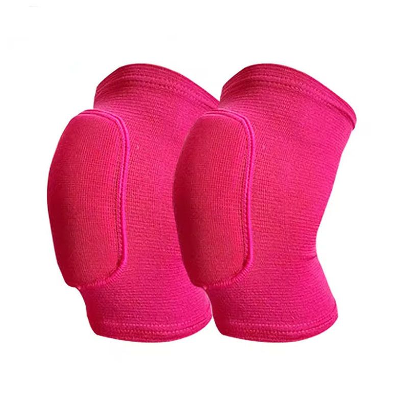Knee Pads Knee Guards, Soft Breathable Knee Pads for Men Women Boys and Girls Knees Protective, Knee Braces for Volleyball Football Rose Red L