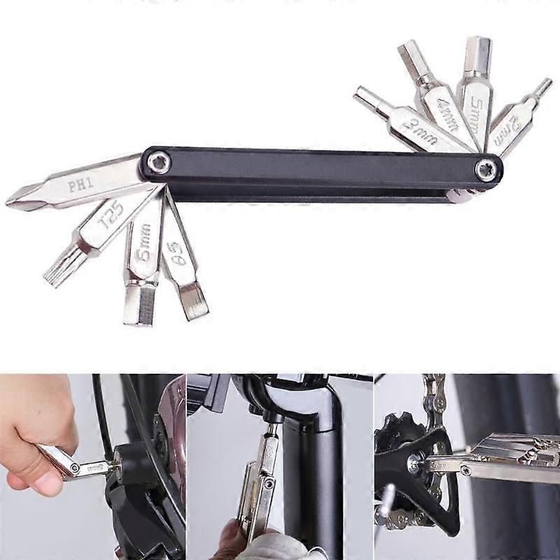 Bicycles Repair Tool Kits  Multifunctional Bicycles Repair Kits Screwdriver Bicycles Tool with Bicycles Tire Rod