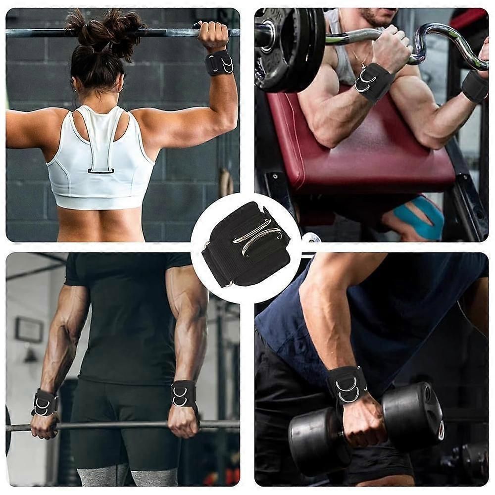 Weight Lifting Straps,Lifting Wrist Straps,With D-Rings,Wrist Wraps,Pull-Ups