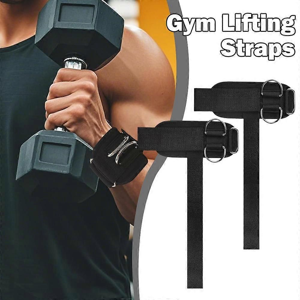 Weight Lifting Straps,Lifting Wrist Straps,With D-Rings,Wrist Wraps,Pull-Ups