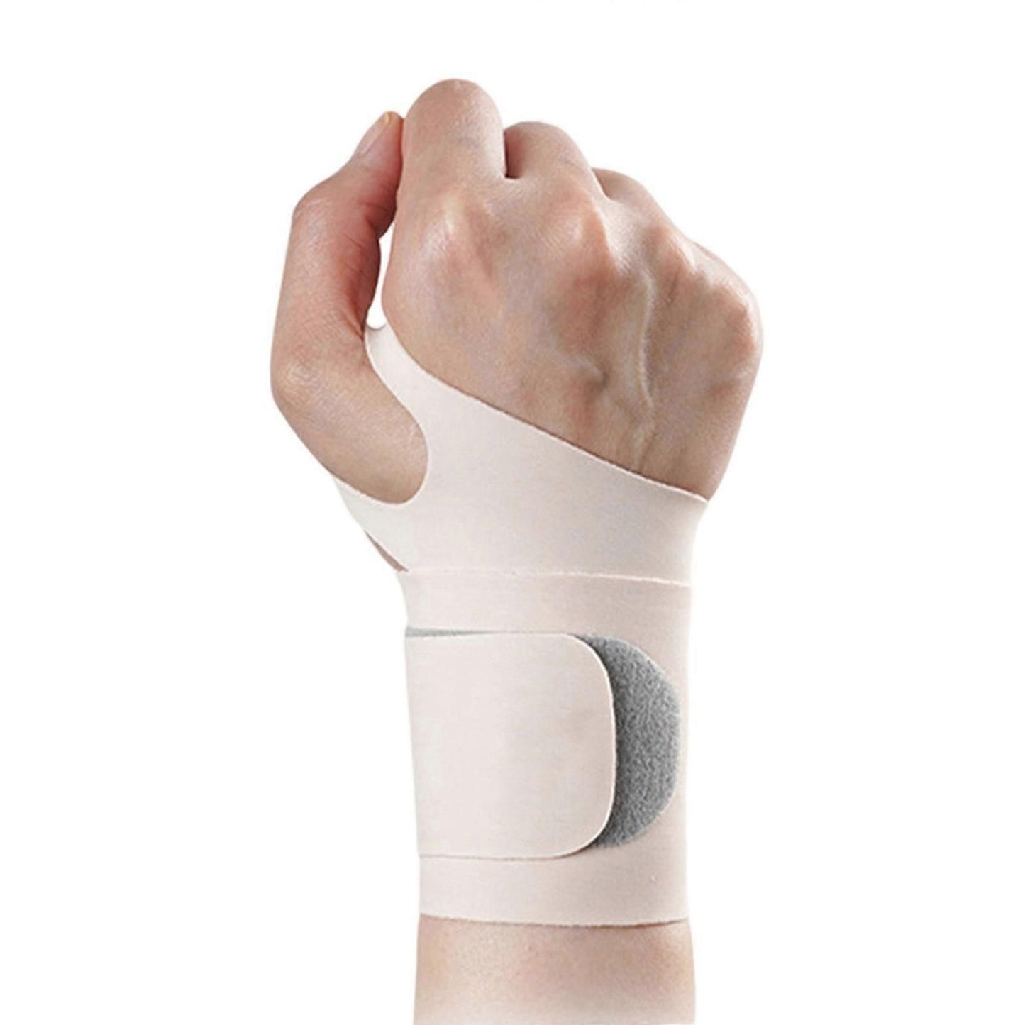 Thumb and Wrist Support Brace Adjustable Compression Wrist Wrap, Elastic Breathable Wrist Stabiliser for Gym Fitness, Sports and Daily Use - Pink