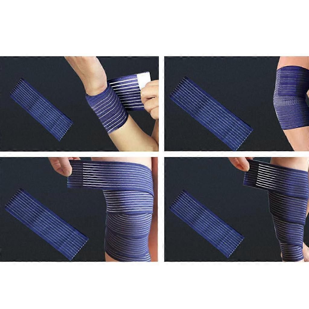 1 Pair Professional Wrist Wraps Support for Weightlifting, Training, Fitness - Dark Blue