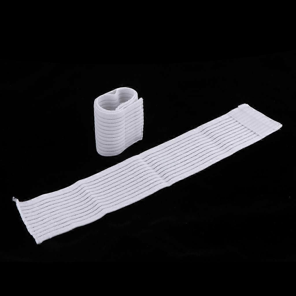 1 Pair Professional Wrist Wraps Support for Weightlifting, Training, Fitness - White